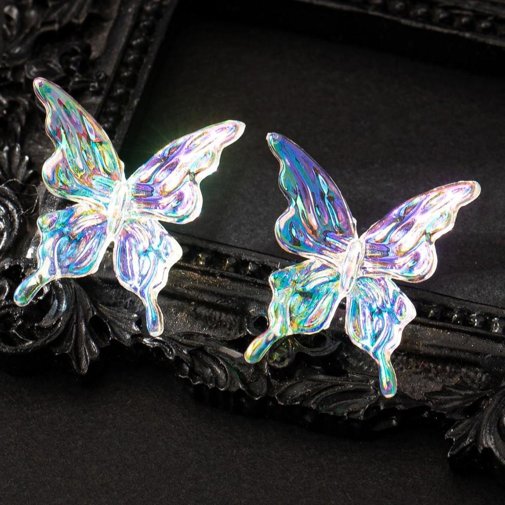 Trendy Colorful Butterfly Stud Earrings for Women - Popular Elegant Dangle Design