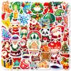 50 Christmas Day Cartoon Graffiti Stickers Christmas Hat Elk Diy Decorative Luggage Notebook Stickers