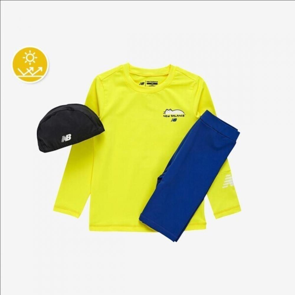 

New Balance Kids Summer Playtime Jammer Rash Guard Set Nk9 (31)Light Yellow/140