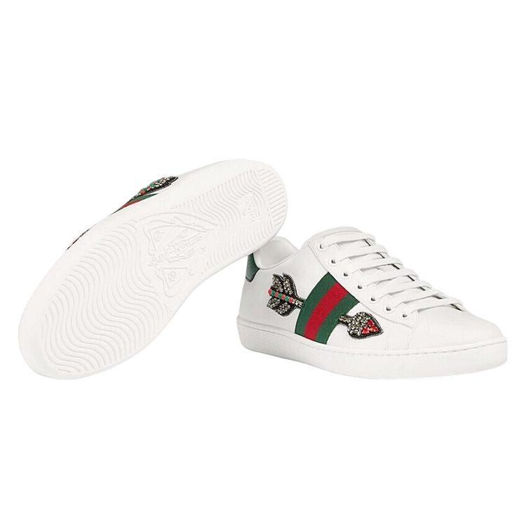 Gucci Wmns Ace Embroidered 'Arrow' Women's 454551 A38G0 9064