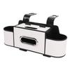 Car Back Seat Organizer with Cup Holder Tissue Dispenser Hooks Multifunctional Seat Back Storage Box for SUV Truck