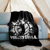 Volleyball Theme Printed Blanket - Perfect for Couch, Bed, Travel & Outdoor Use | Machine Washable, Cozy & Durable.