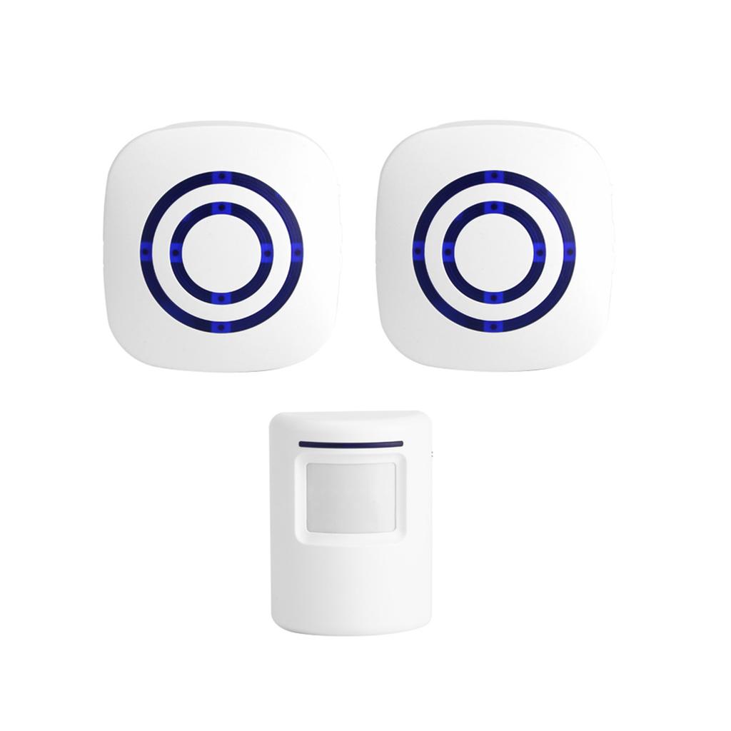 Wireless Infrared Sensor Motion Detector Entry Door   Alarm 1 Transmitter & 2 Receiver