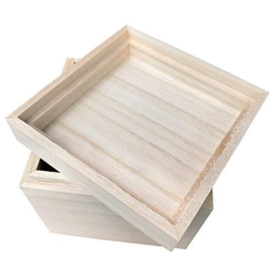 Aufbewahrungsbox aus Paulowniaholz, (100 mm)