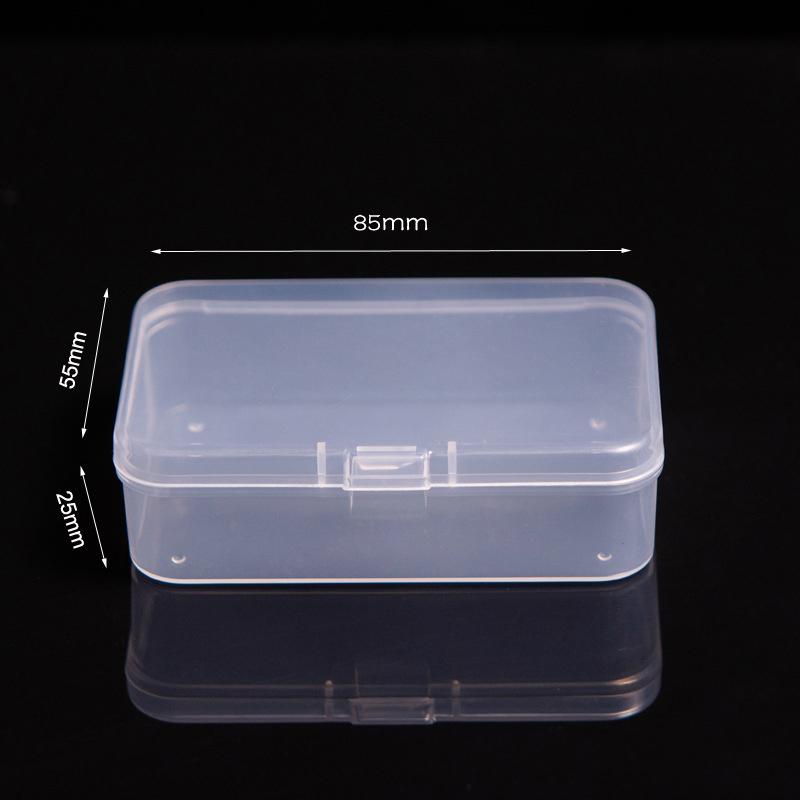 Small Size Storage Box Card Holder Sticker Stationery Transparent Storage Box Film Storage Box Flip Classification Box INS