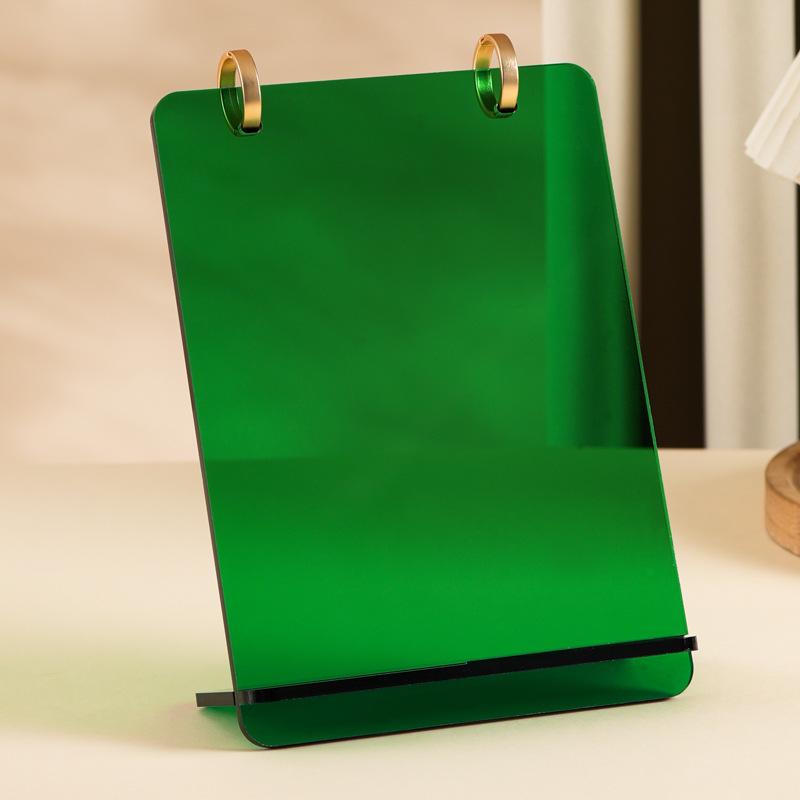 2026 Jahr des Pferdes Acryl-Schreibtischkalender - Einfacher Ins-Stil, Anpassbares Büro-Ornament
