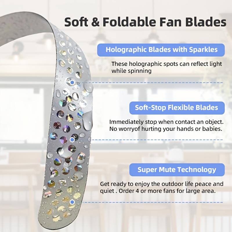 Set de 2, Ventilatoare electrice pentru omorât muște, Funcționează pe baterii, Potrivite pentru mese în interior sau exterior, Perfecte pentru picnicuri și utilizarea la masă. Ideal pentru Grătare, Evenimente,