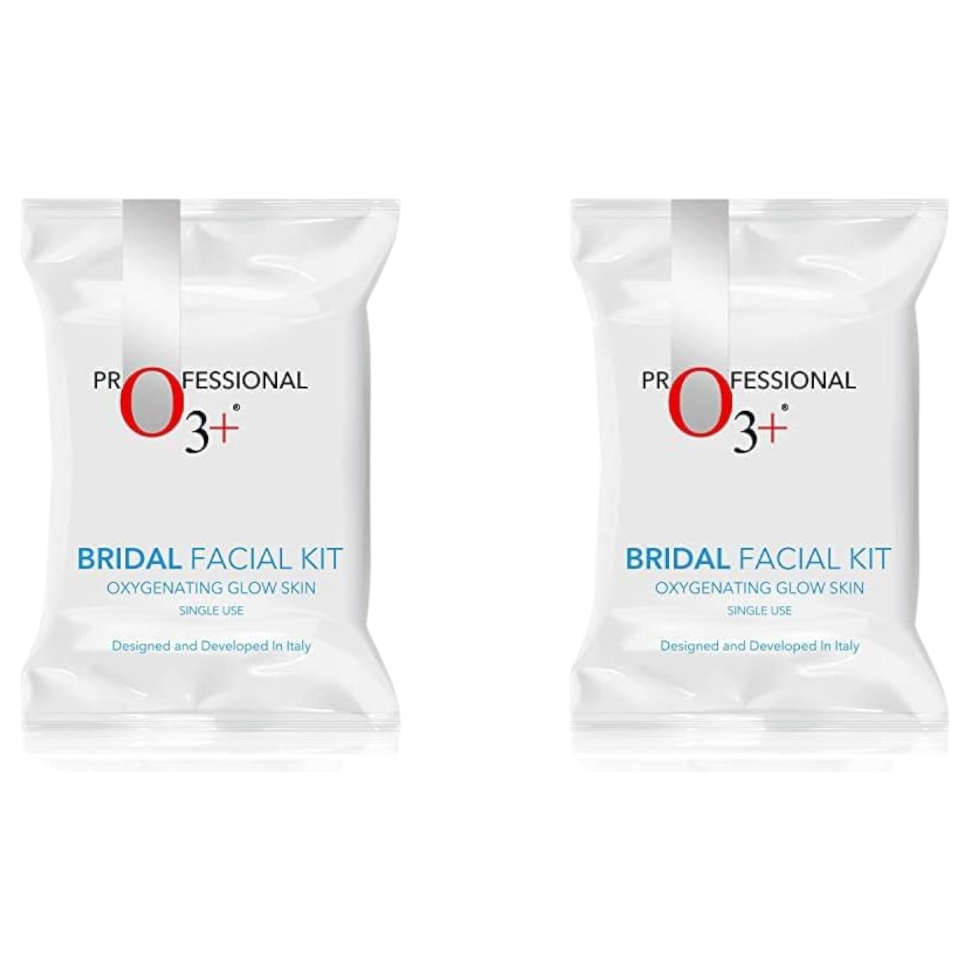 

O3+ Bridal Facial Kit Oxygenating Glow 81gm X Pack of 2 10-Step Skincare Regimen for Radiant Skin
