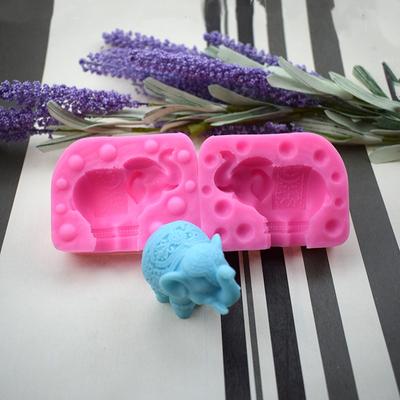 3D Three-dimensional Elephant Modeling Sugar Cake Mold Manual Soap Mold Candle Mold Gypsum Mold Pudding Mold