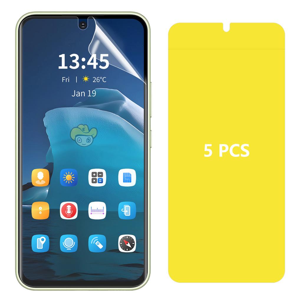 ENKAY HAT PRINCE 5 Stück für Realme C67 4G Hydrogel Displayschutzfolie Vollständige Abdeckung Vollflächig klebend