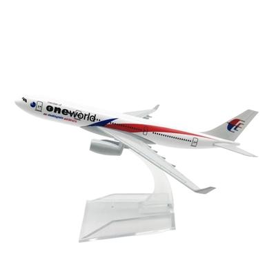 1/400 Scale Kids Toys Model 16CM Model Plane Malaysia Airways A330 Toy Model Aircraft Metal Alloy Die-cast Airplanes for Gift