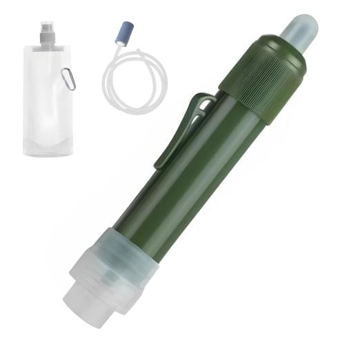 Portable Water Purifier, Filters Drinking Water, Removes Bacteria and Microorganisms, BPA-Free, Ideal for Disaster Preparedness and Water Outages, Com