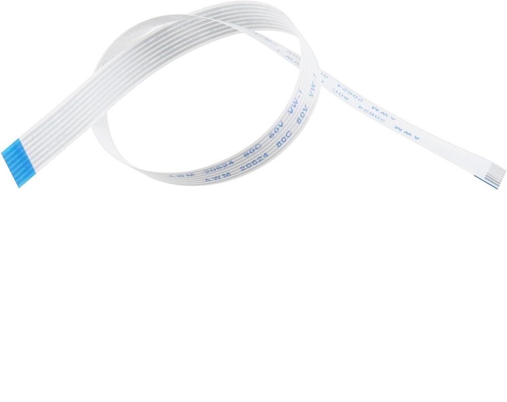 HSSDTECH Power Switch Button Cable for PlayStation 2 7-Pin PS2 30001-39001 (25cm*0.7cm) FFC Power Reset Button Ribbon Flex Cable