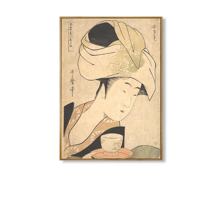 Chinese Style Ukiyo-e Japanese Canvas Painting Japanese Figure Posters Wall Art Restaurant Sushi Restaurant Living Room Decor