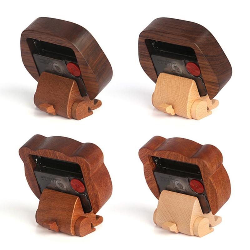 Elegant Solid Wood Clock Small Size and Cartoon Designing For Quiet Home Decoration Quiet Mechanism