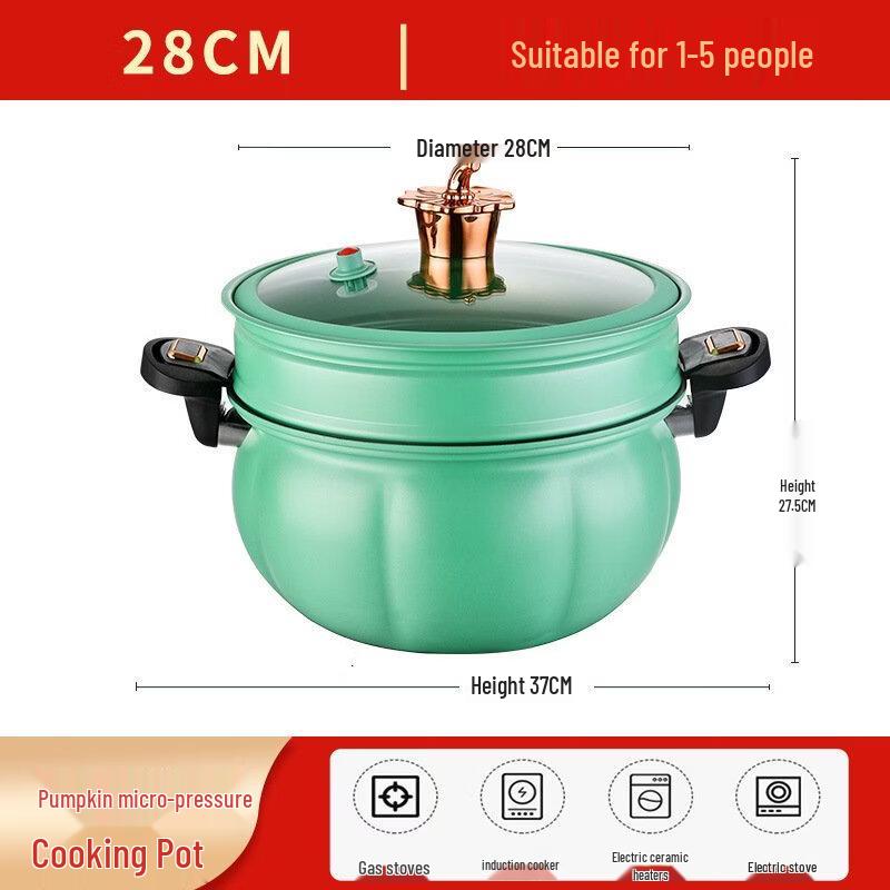 ZISIZ 8L Maifan Stone Micro Pressure Cooker with Steamer