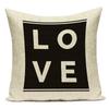 Love Heart Pillow Cover Valentine Day Love You Letters Cushion Cover Home Decor Sofa Bed Wedding Party Decor Pillowcase