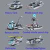 Huge Size 1560PCS Navy War Ship Army Ship Model Warship 6 In 1 Multi-Shape Combination Building Blocks Toys For Kids