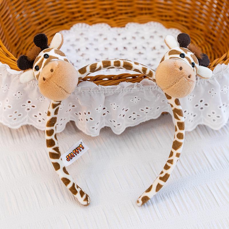 Cute Cartoon Plush Animal Ears Headband - Funny Face-Washing Hair Accessory
