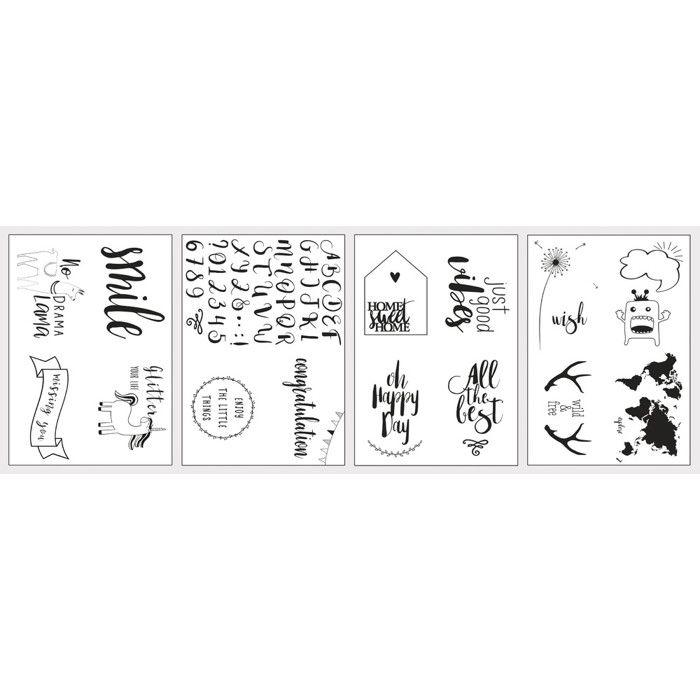 Transfer Paper with "Smile" Patterns, 5xA4 Transfer Paper+patterns,