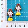 Anime Snow White Resin Hair Clips & Keychains