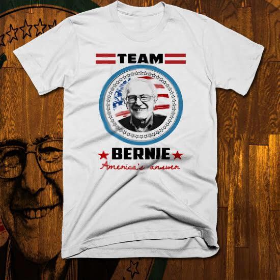 Bernie Sanders T-shirt, President USA, 2020 election, progressive candidate, new S