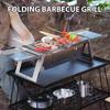 Stainless Steel Folding Barbecue Grill For Home And Outdoor Charcoal Kebabs Smokeless Portable Collapsible Barbecue