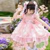 2026 Summer Flower Princess Lolita Dress for Girls - Birthday and Performance Outfit