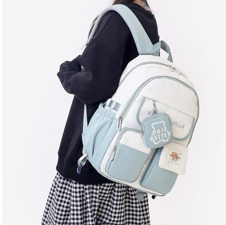 Gimnazjum Liceum Student Torba Szkolna Duża Pojemność Plecak Wysokiej Wartości(29*18*45cm)9658