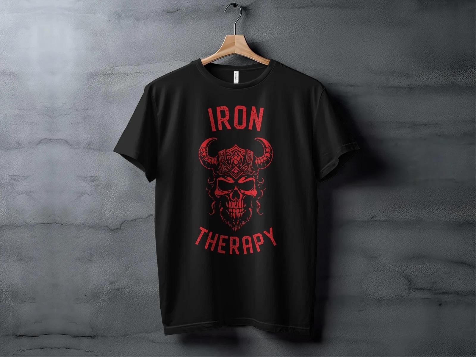 Iron Therapy Skull Gym T-shirt M