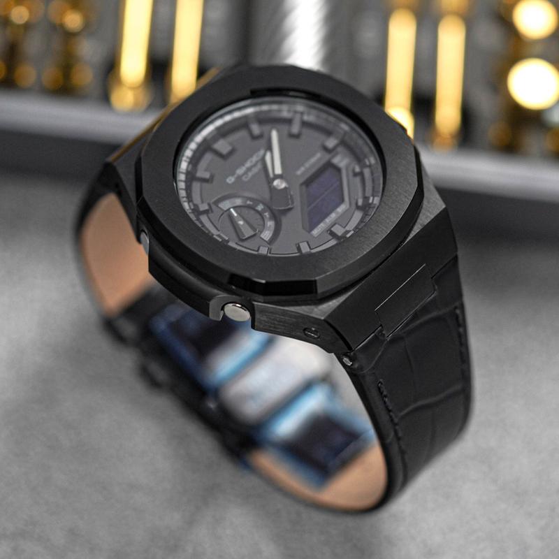 CASIO Custom Collection Duke Honor Quartz Movement Watch Unisex Black Dial GA-2100-1A1(Watch8--)