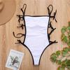 Shencai European & American Solid Color One-Piece Swimsuit with Sexy Straps (Model: ZY057)