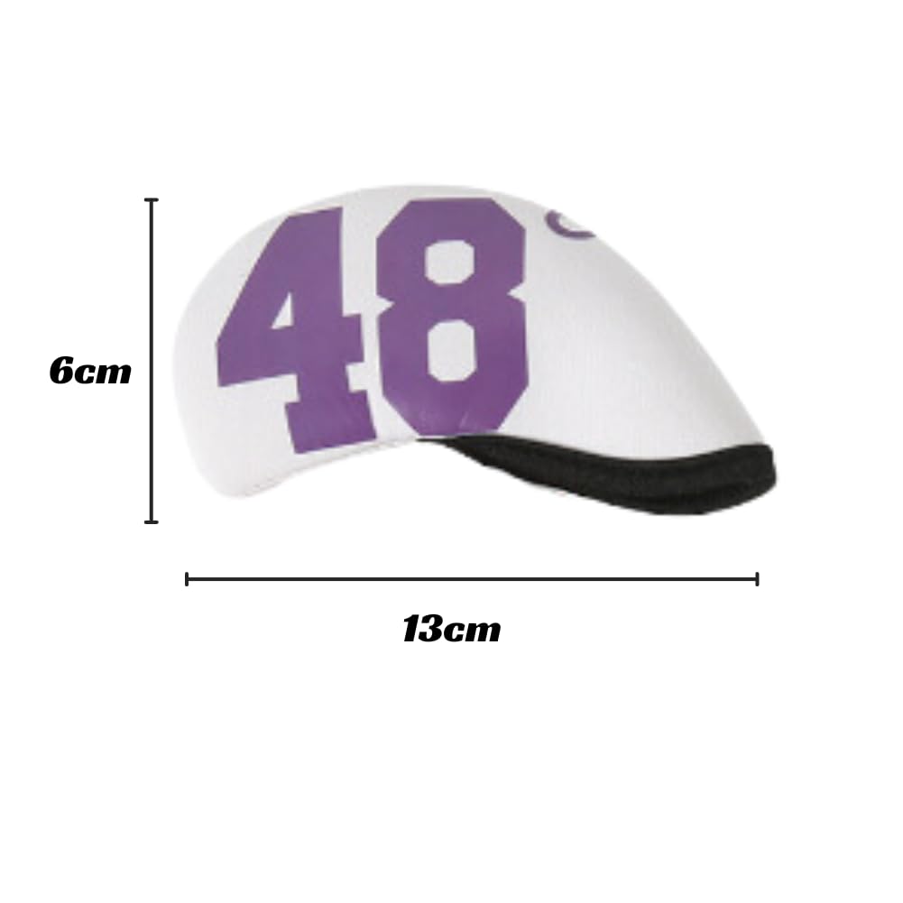 Sand Wedge Cover Colorful Urethane Prevention Stretch No. 48 No. 50 No. 52 No. 54 No. 56 No. 58 No. 60 (White)