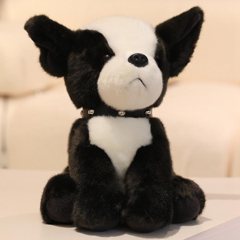 21/26cm Kawaii Husky Bulldog Schnauzer Shar Pei Dog Plush Toy Cute Sitting Puppy Toy Stuffed Soft Animal Dolls Birthday Gift