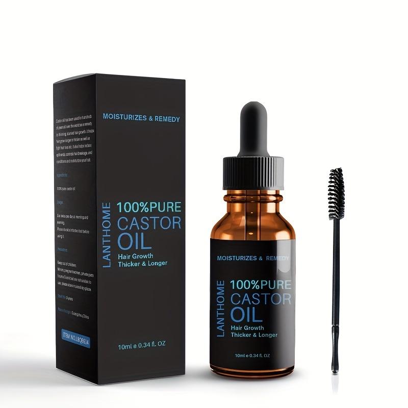 Castor Oil Hair Growth Treatment for Thick Curly Lashes Natural Essential Oil Smoothing Mascara