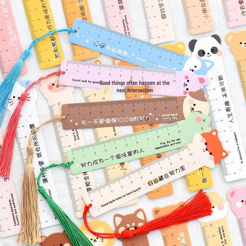 Cartoon Tianzige Calligraphy Bookmark for Kids: Creative, Hard-Pen Paper, Irregular Shape, Perfect for Kindergarten & Elementary Students.