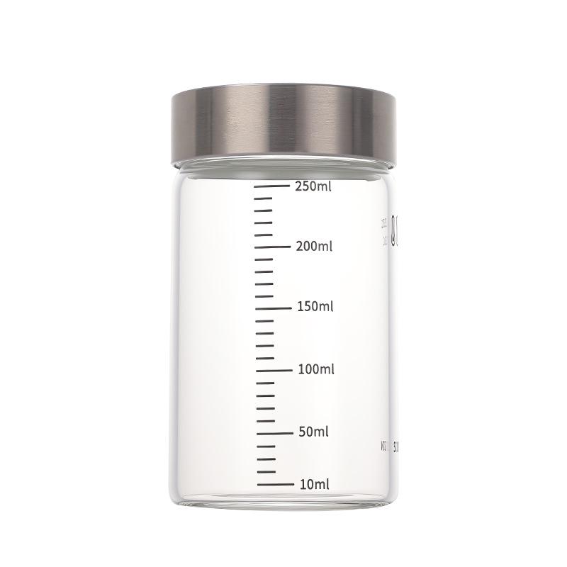Transparent Borosilicate Glass Chinese Medicine and Juice Cup with Scale, Child-Friendly and Customizable Logo
