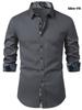 Trendy Geometric Pattern Long Sleeve Shirt, Great for Daily or Formal Looks.
