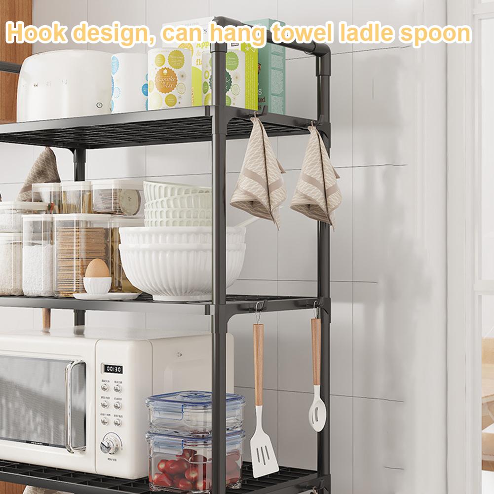 5 Tier Storage Shelves Heavy Duty Shelving Unit 66 Lbs Capacity Storage Rack for Kitchen Pantry Closet Bathroom Laundry Garage