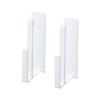 Yamazaki Jitsugyo Magnetic Kitchen Tray Holder, Set of 2, White, Approximately W4XD7.2XH16cm, Tower, Can Store Round Trays, Adjustable Width, 5050