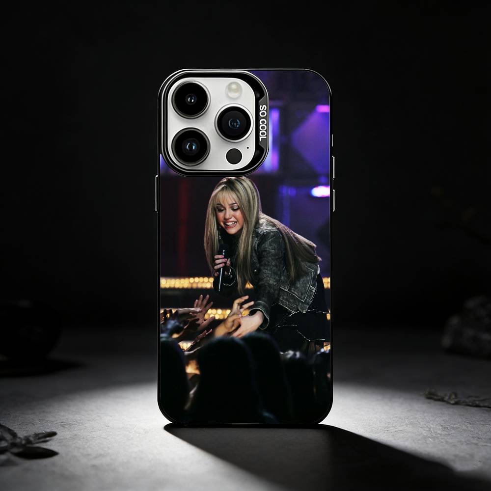 FUNNY H-HannahS M-Montana Phone Case For iPhone 17,16,15,14,13,12,11 Plus,Pro Max,XS,Colored silver phone case
