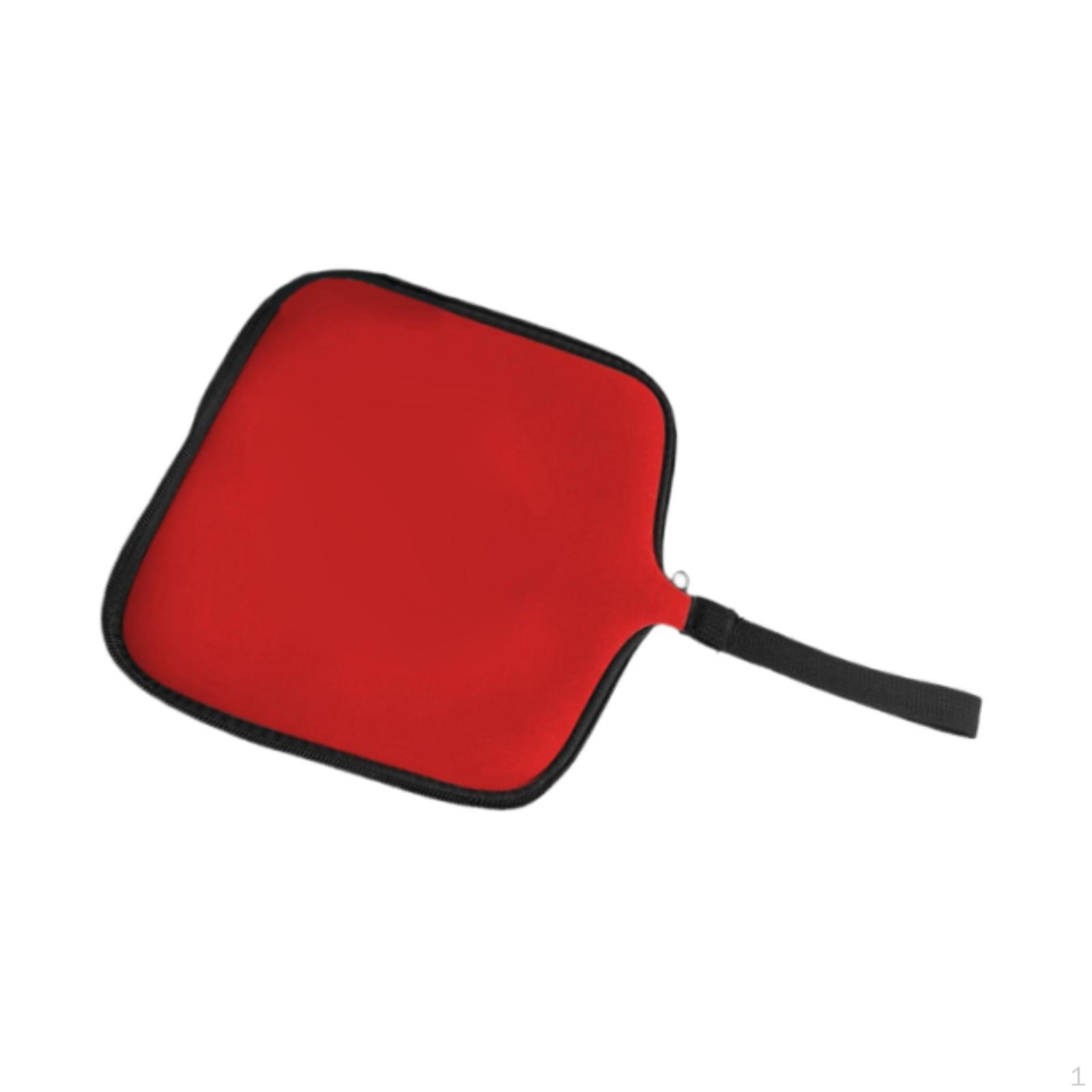 

Коврик для мыши Дорожный чехол для переноски Многоцелевой защитный чехол для хранения мышей для офиса красный