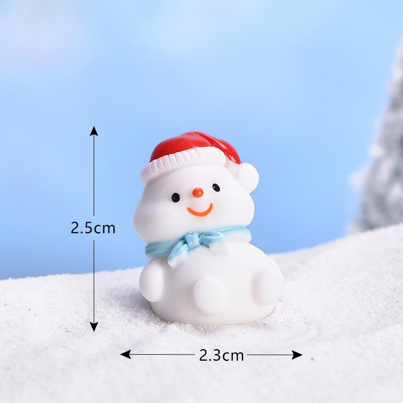 New Santa Claus Cute Snowman Micro Landscape DIY Bonsai Decoration Snow Landscape Ornament Sea Lion Christmas Ornament
