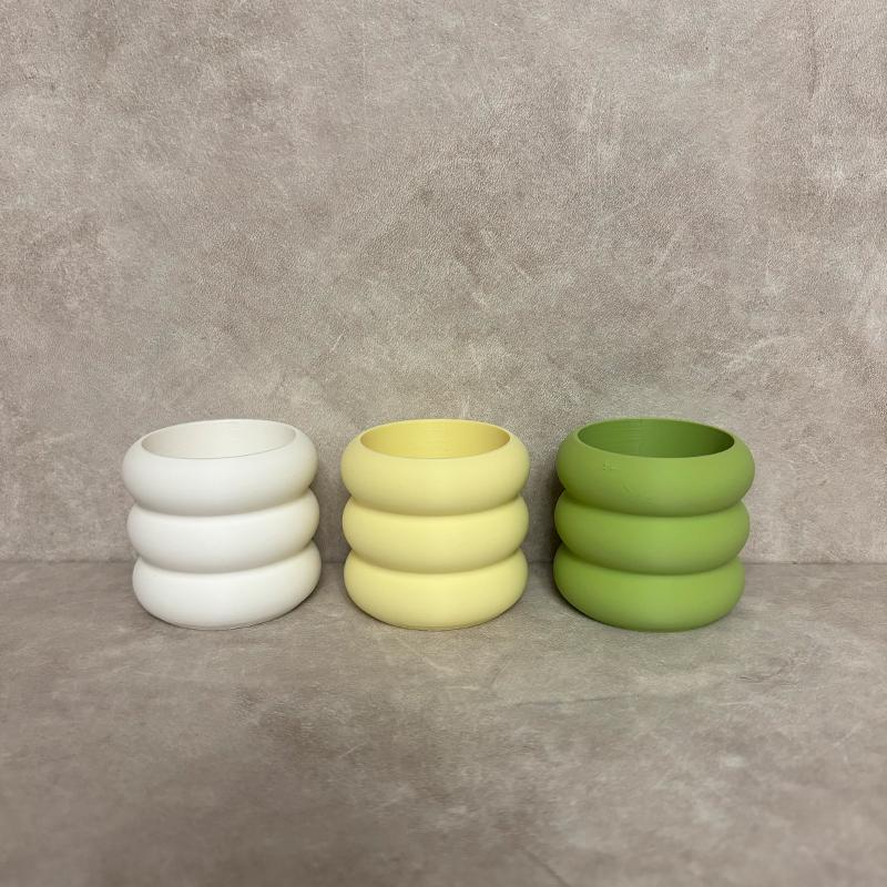 6 kusů/sada Barevné mini květináče Květináč na sukulenty Plastový květináč Stolní ozdoba Domácí dekorace