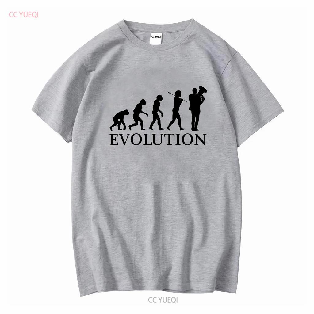 EUPHONIUM PLAYER EVOLUTION OF MAN MENS T SHIRT TEE TOP GIFT MUSICIAN Long or Short Sleeves Vintage Washed Breathable Stretched