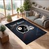 Pittsburgh Steelers Kristall-Samt-Teppich, Personalisierte rutschfeste Fußmatte mit individuellem Namenstext für Wohnkultur, Geschenk