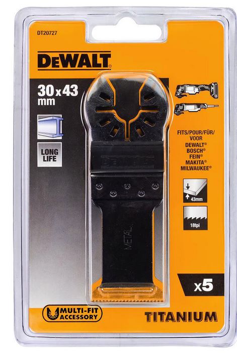 Dewalt Sägeblatt Mt 30X43Mm Mit Titan 5Stk. Metall