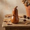 Creative Hand-Carved Eggplant Toothpick Holder Portable Simple Wooden Toothpick Box Stable Toothpick Storage Box Dining Table