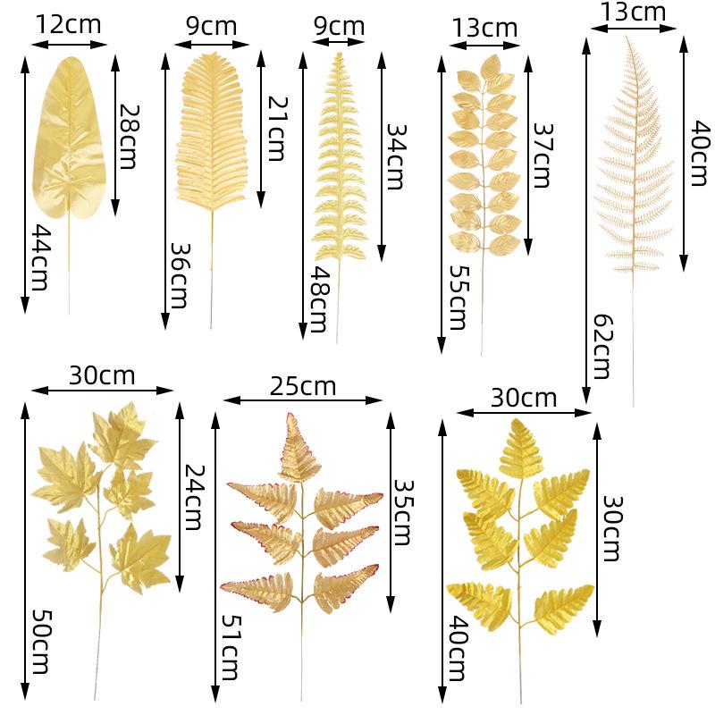 Goldener Monstera-Blatt-Ballon für Hochzeitsdekoration