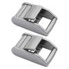 2 Lockable Sliding Buckles, Metal Buckle Closures Made of 316 Stainless Steel, Strap Closure